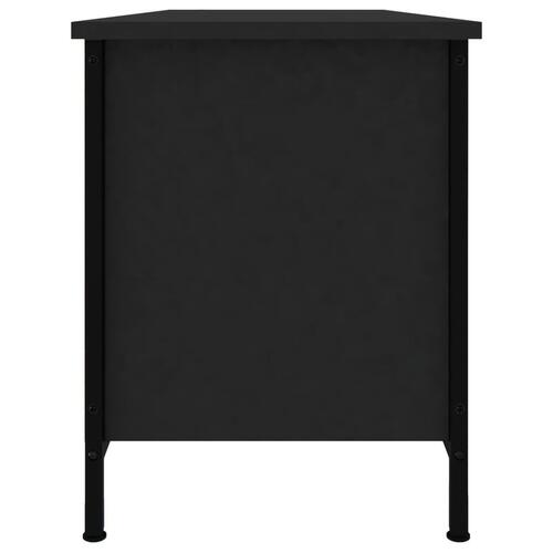 Tv-bord 102x35x45 cm konstrueret træ sort