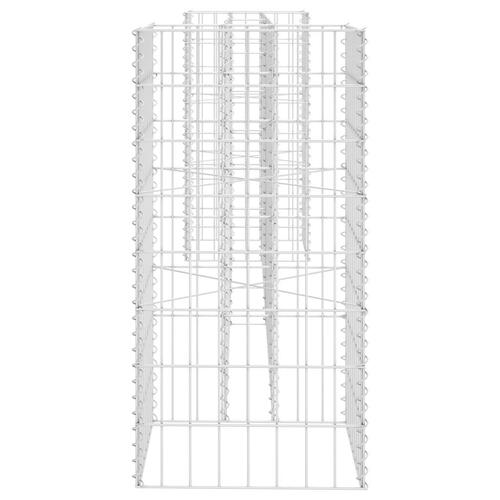H-formet gabion-plantekasse 260x40x80 cm stål