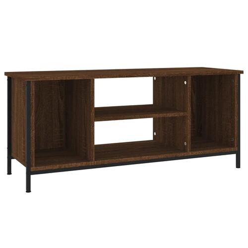 Tv-bord 102x35x45 cm konstrueret træ brun egetræsfarve