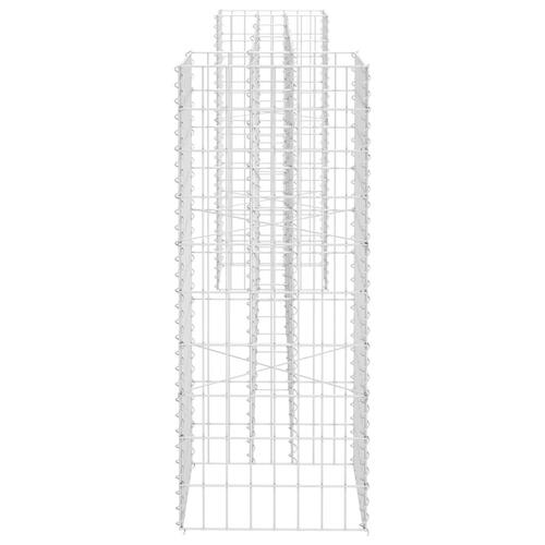 H-formet gabion-plantekasse 260x40x100 cm stål
