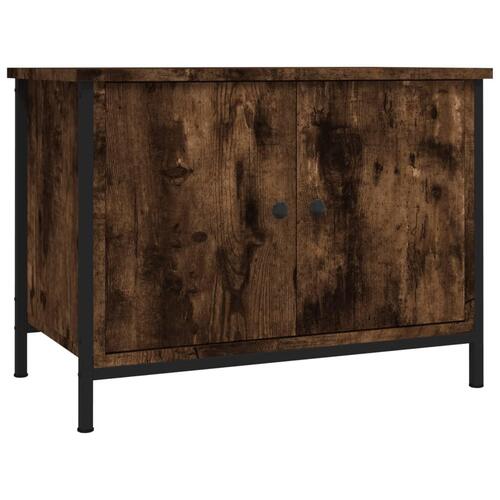 Tv-bord m. låger 60x35x45 cm konstrueret træ røget egetræsfarve