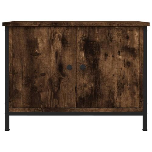 Tv-bord m. låger 60x35x45 cm konstrueret træ røget egetræsfarve