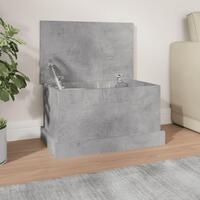 Opbevaringskasse 50x30x28 cm konstrueret træ betongrå