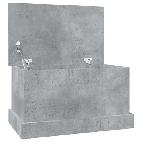 Opbevaringskasse 50x30x28 cm konstrueret træ betongrå
