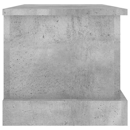 Opbevaringskasse 50x30x28 cm konstrueret træ betongrå