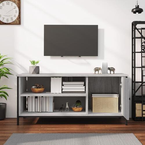 Tv-bord 100x40x45 cm konstrueret træ grå sonoma-eg