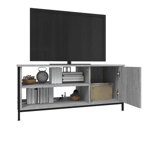 Tv-bord 100x40x45 cm konstrueret træ grå sonoma-eg