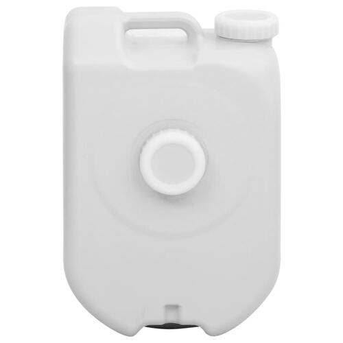 Bærbar vandtank med adapter 24 l grå