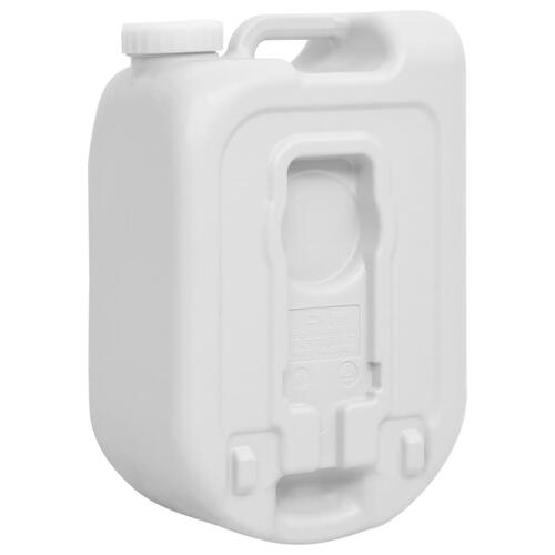 Bærbar vandtank med adapter 24 l grå