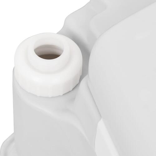Bærbar vandtank med adapter 24 l grå