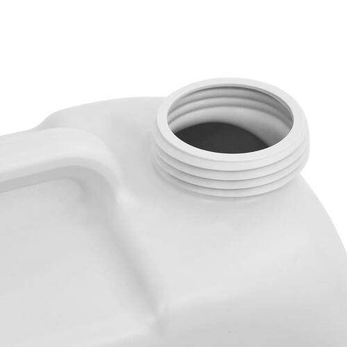 Bærbar vandtank med adapter 24 l grå