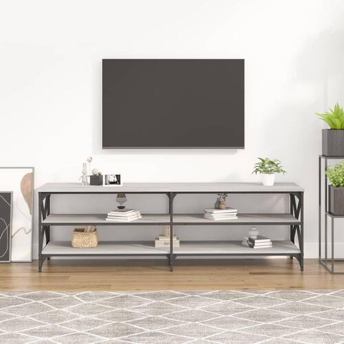 Tv-bord 160x40x50 cm konstrueret træ grå sonoma-eg