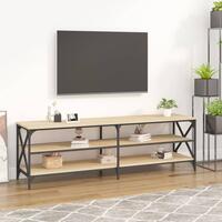 Tv-bord 160x40x50 cm konstrueret træ sonoma-eg