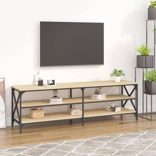 Tv-bord 160x40x50 cm konstrueret træ sonoma-eg