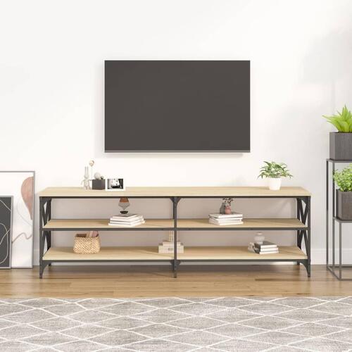 Tv-bord 160x40x50 cm konstrueret træ sonoma-eg