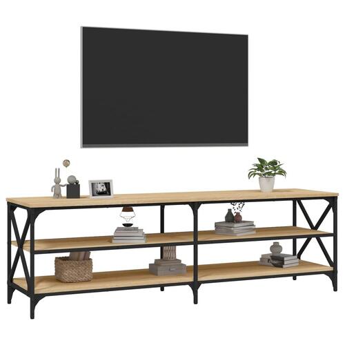 Tv-bord 160x40x50 cm konstrueret træ sonoma-eg