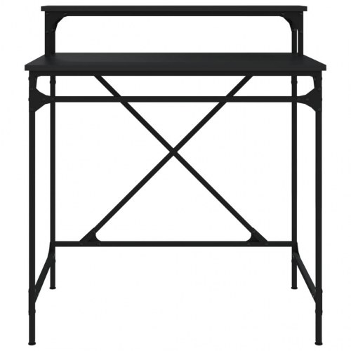 Skrivebord i sort konstrueret træ og jern - 80 × 50 × 90 cm