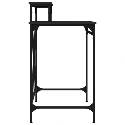 Skrivebord i sort konstrueret træ og jern - 80 × 50 × 90 cm