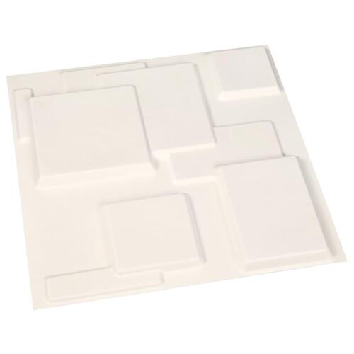Vægpaneler 12 stk. 3D 0,5x0,5 m 3 m²