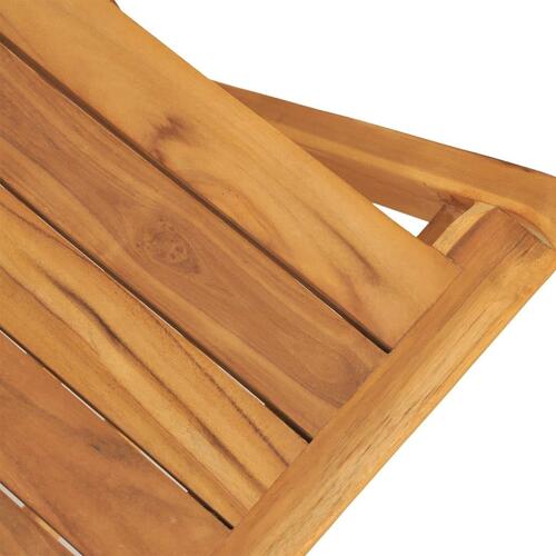Havestole 8 stk. 47x61x90 cm foldbare massivt teaktræ