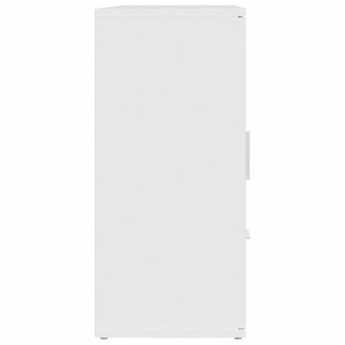 Skænk 91x29,5x65 cm konstrueret træ hvid
