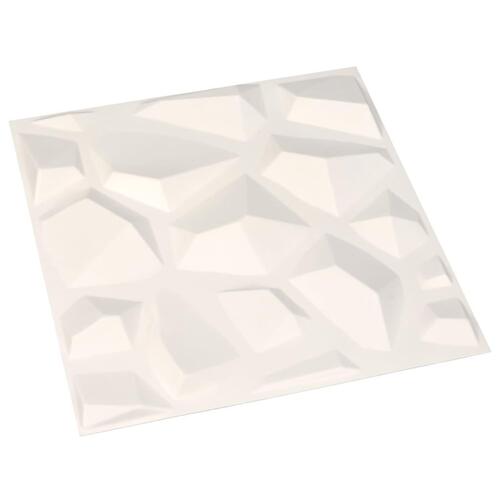 Vægpaneler 24 stk. 3D 0,5x0,5 m 6 m²