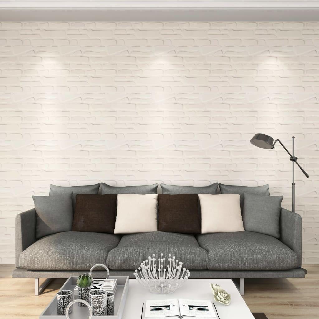 Vægpanel 12 stk. 3D 0,5x0,5 m 3 m²