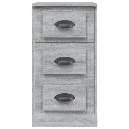 Skænk 36x35,5x67,5 cm konstrueret træ grå sonoma-eg