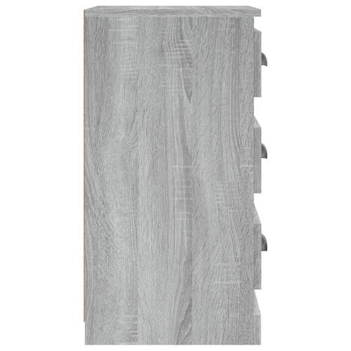 Skænk 36x35,5x67,5 cm konstrueret træ grå sonoma-eg