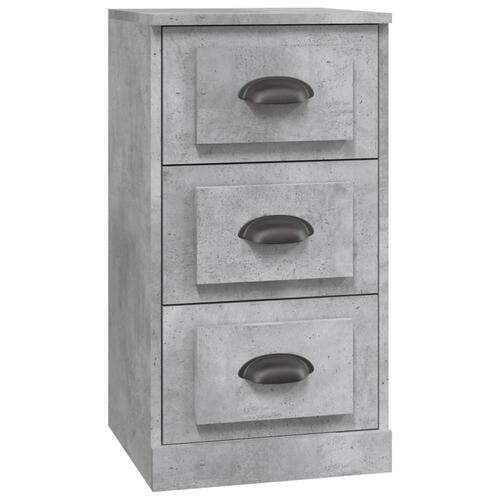 Skænk 36x35,5x67,5 cm konstrueret træ betongrå