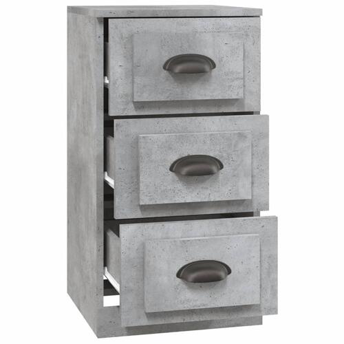 Skænk 36x35,5x67,5 cm konstrueret træ betongrå