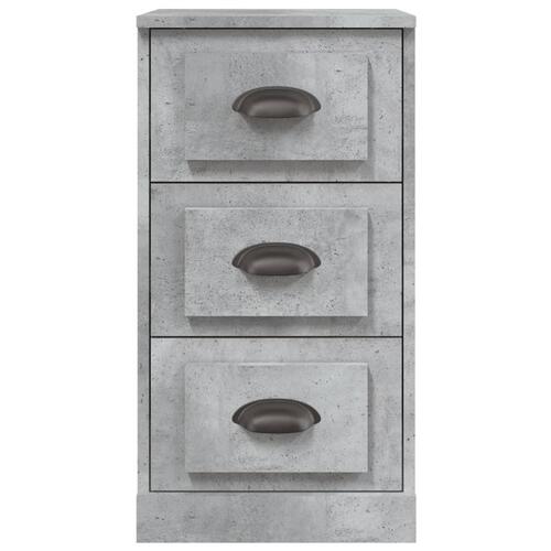 Skænk 36x35,5x67,5 cm konstrueret træ betongrå