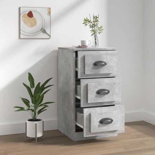 Skænk 36x35,5x67,5 cm konstrueret træ betongrå