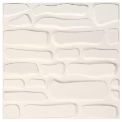 Vægpaneler 24 stk. 3D 0,5x0,5 m 6 m²