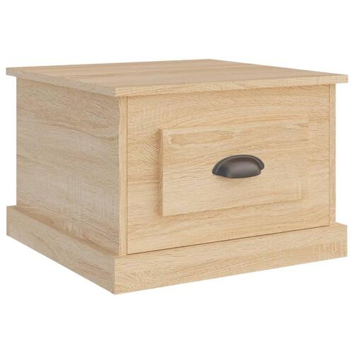 Sofabord 50x50x35 cm konstrueret træ sonoma-eg