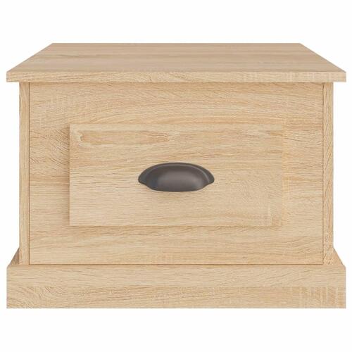 Sofabord 50x50x35 cm konstrueret træ sonoma-eg