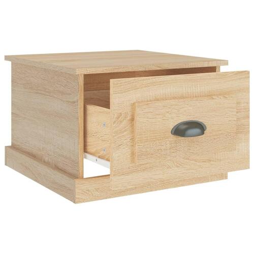 Sofabord 50x50x35 cm konstrueret træ sonoma-eg