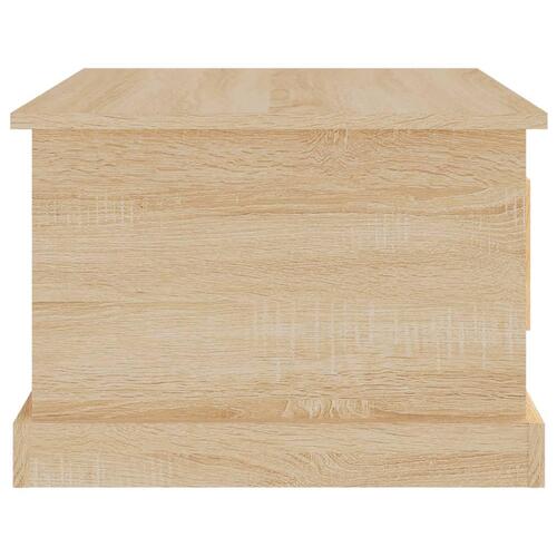 Sofabord 50x50x35 cm konstrueret træ sonoma-eg