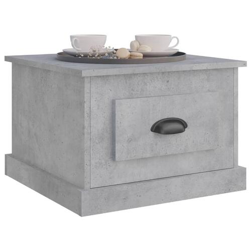 Sofabord 50x50x35 cm konstrueret træ betongrå