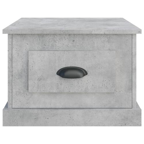 Sofabord 50x50x35 cm konstrueret træ betongrå
