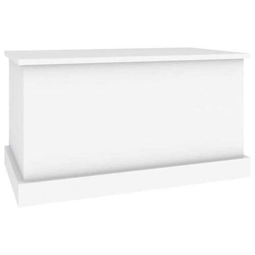 Opbevaringskasse 70x40x38 cm konstrueret træ hvid