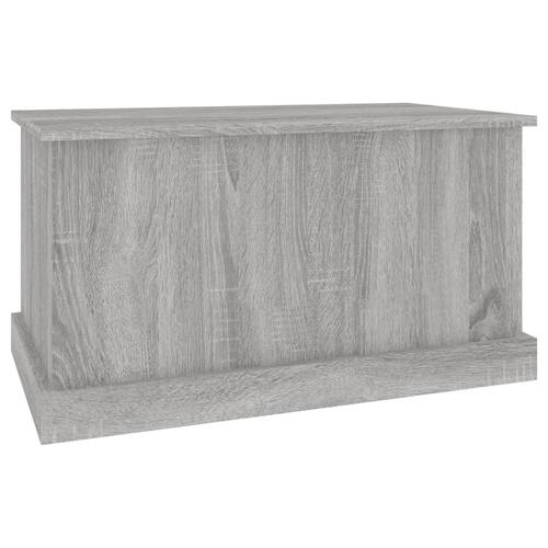 Opbevaringskasse 70x40x38 cm konstrueret træ grå sonoma-eg