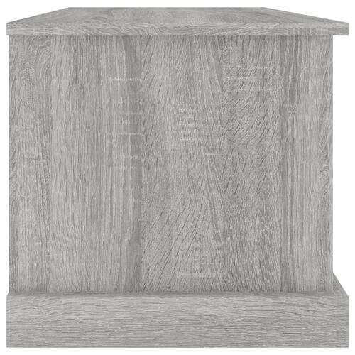 Opbevaringskasse 70x40x38 cm konstrueret træ grå sonoma-eg