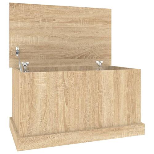 Opbevaringskasse 70x40x38 cm konstrueret træ sonoma-eg