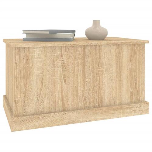 Opbevaringskasse 70x40x38 cm konstrueret træ sonoma-eg