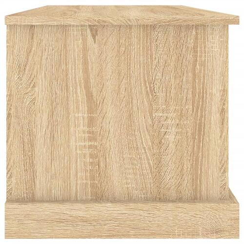 Opbevaringskasse 70x40x38 cm konstrueret træ sonoma-eg