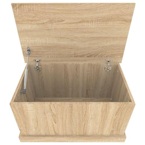 Opbevaringskasse 70x40x38 cm konstrueret træ sonoma-eg