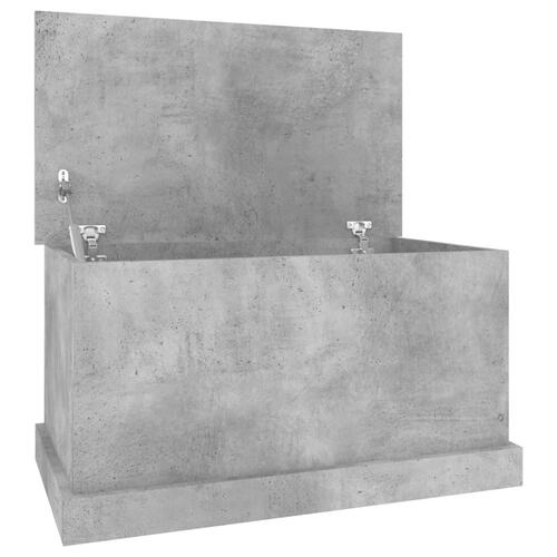 Opbevaringskasse 70x40x38 cm konstrueret træ betongrå
