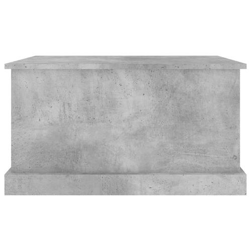 Opbevaringskasse 70x40x38 cm konstrueret træ betongrå