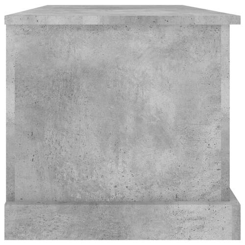 Opbevaringskasse 70x40x38 cm konstrueret træ betongrå